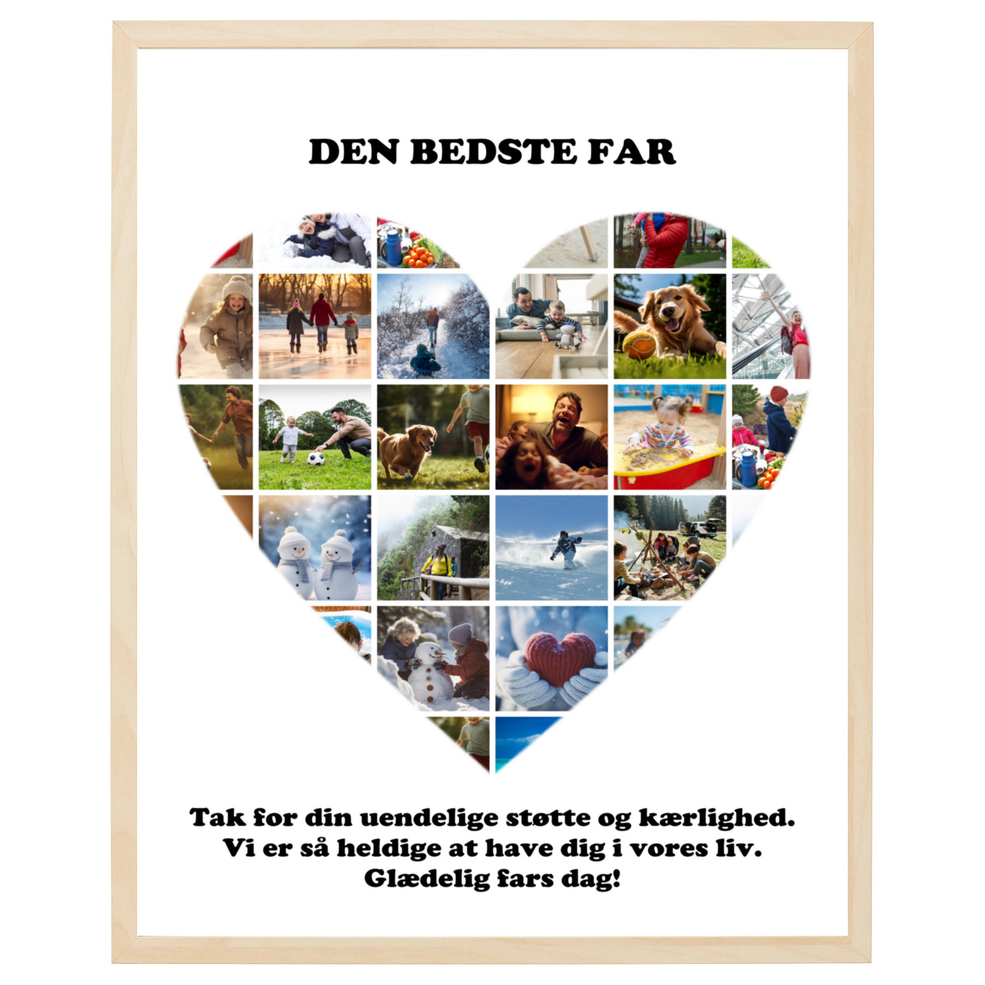 Fotocollage i Hjärtat II design - vi designar för dig