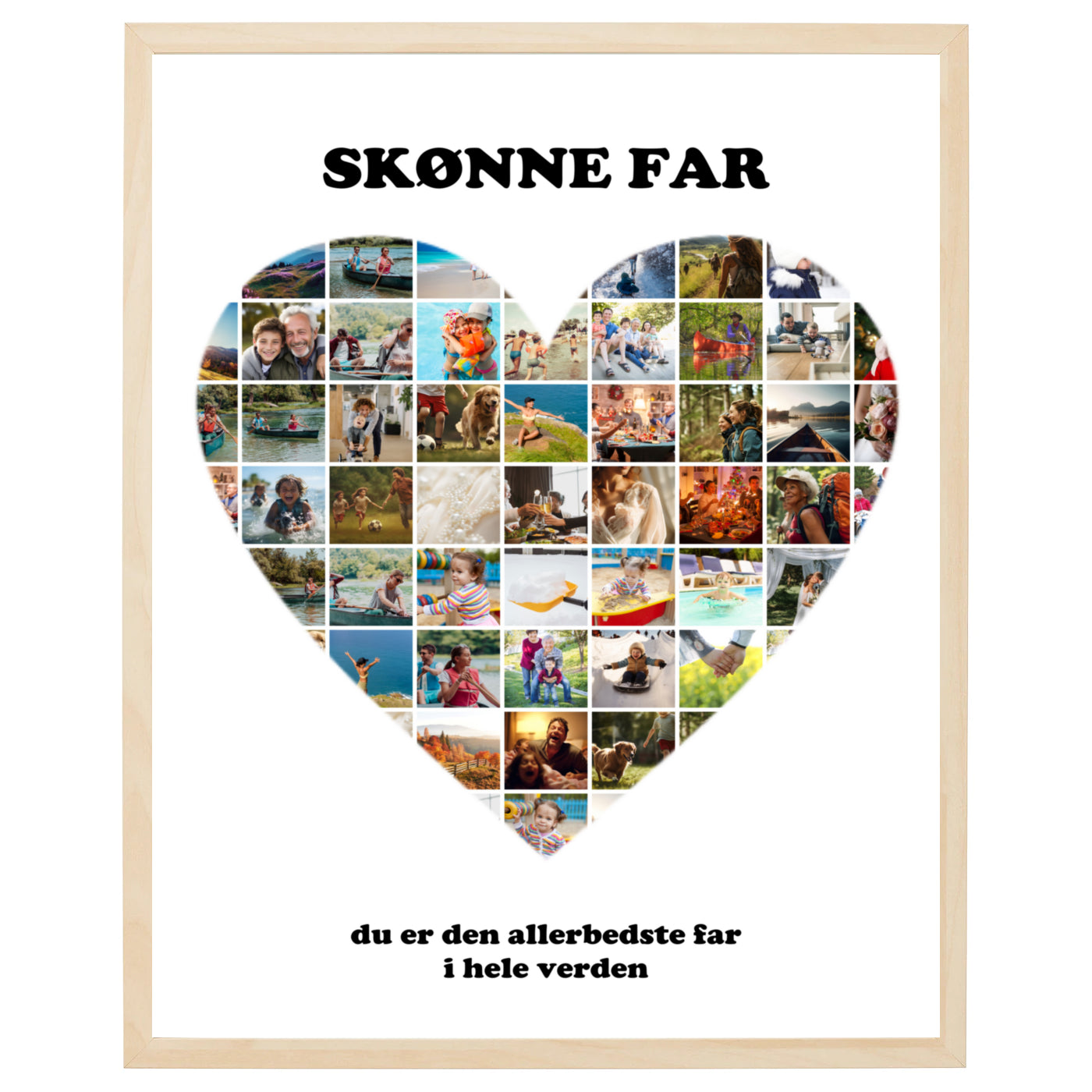 Fotocollage i Hjärtat II design - vi designar för dig