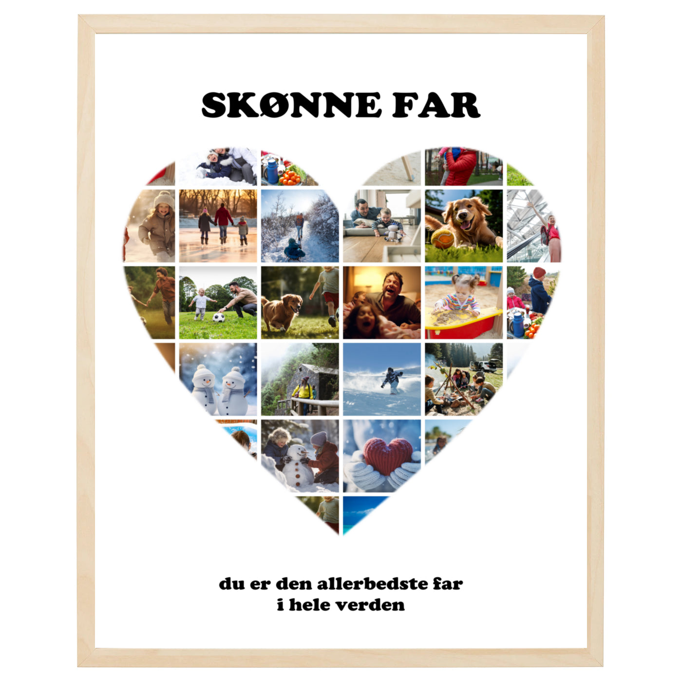 Fotocollage i Hjärtat II design - vi designar för dig