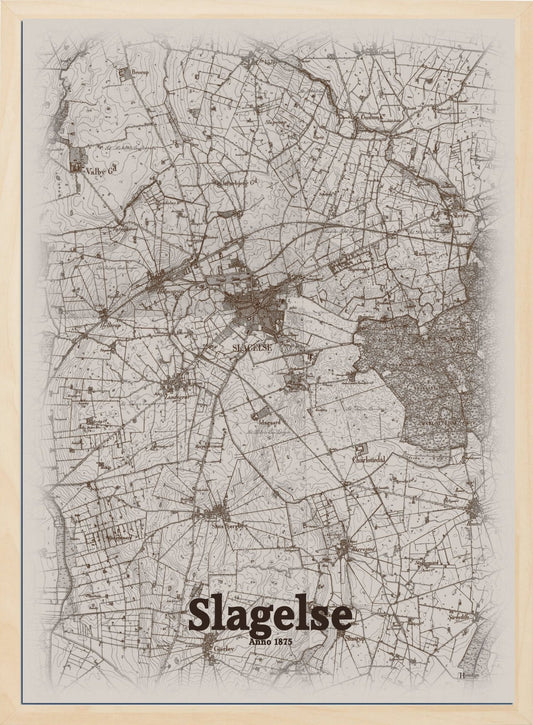 Slagelse 1875 - HjemEgn Nostalgi plakat - Hjemegn