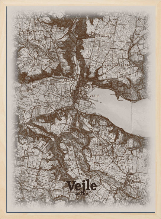 Vejle 1875 - HjemEgn Nostalgi plakat - Hjemegn